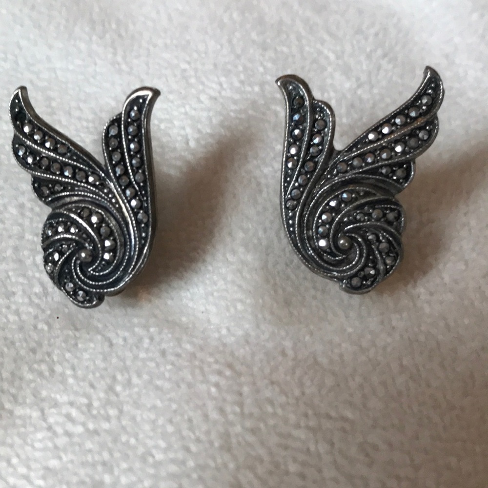 Vintage Deco Marcasite Earrings